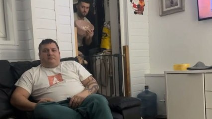 Gentleman was in full chill mode until a bowl of cream said 'nope!'