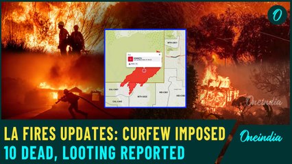 10 dead as LA wildfires force 180,000 evacuations, destroy homes, amid curfew and looting reports