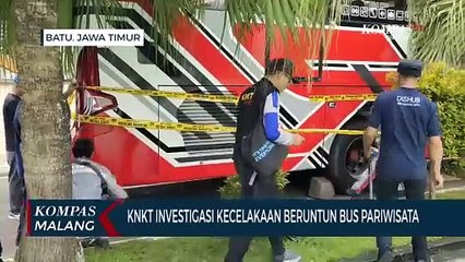 KNKT Investigasi Kecelakaan Beruntun Bus Pariwisata di Kota Batu