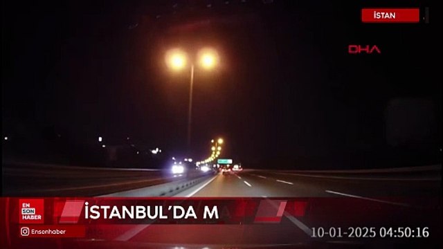 Ataşehir'de makas atarak ilerleyen sürücü kaza yaptı