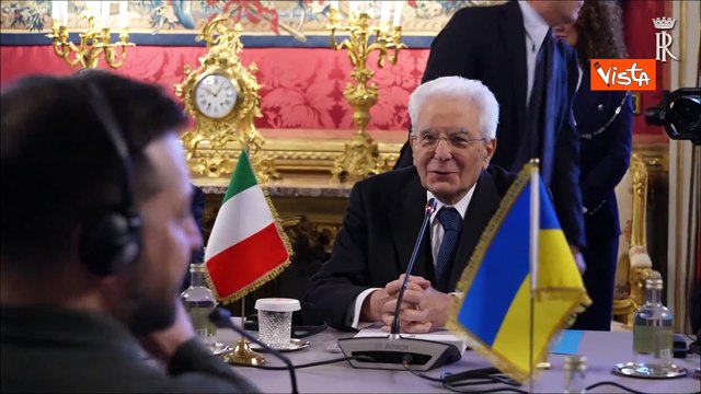 Mattarella: Sostegno dell'Italia pieno e inalterato all'Ucraina