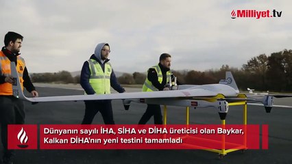 Bayraktar Kalkan DİHA'dan başarılı test