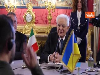 Mattarella: "Sostegno dell'Italia pieno e inalterato all'Ucraina"