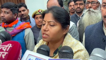 लखीमपुर पहुँची पल्लवी पटेल,दोषी पुलिस कर्मियों को निलंबित करने की माँग
