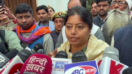 लखीमपुर पहुँची पल्लवी पटेल,दोषी पुलिस कर्मियों को निलंबित करने की माँग