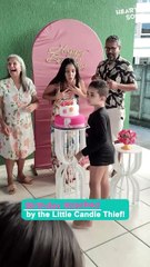 Mischievous Nephew Steals the Spotlight at Birthday Party!