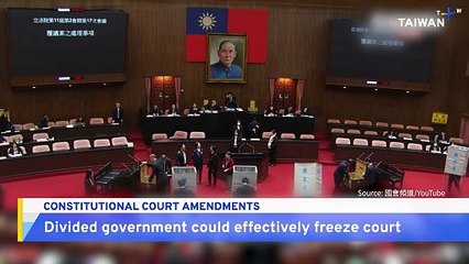 Legislature Again Passes Controversial Amendments to Taiwan's Highest Court