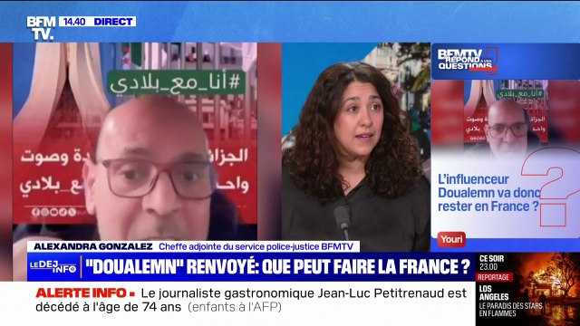 Que peut faire la France face au refus de l'Algérie d'accueillir sur son sol l'influenceur algérien Doualemn? BFMTV répond à vos questions