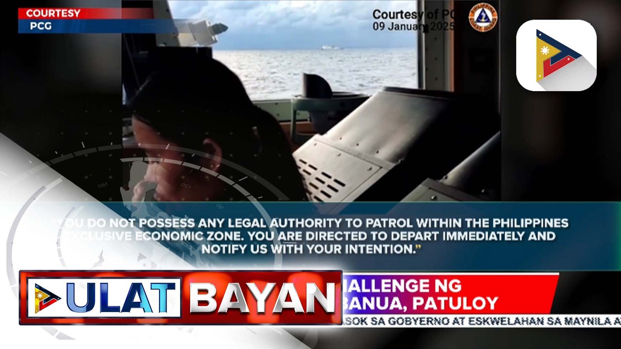 Radio challenge ng BRP Teresa Magbanua sa panibagong barko ng China sa loob ng EEZ ng Pilipinas, patuloy