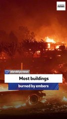 Most buildings burned by embers