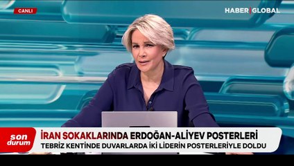 İran sokaklarında Erdoğan-Aliyev posterleri