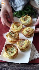 Deliciosas mini quiches feitas com tortilha!