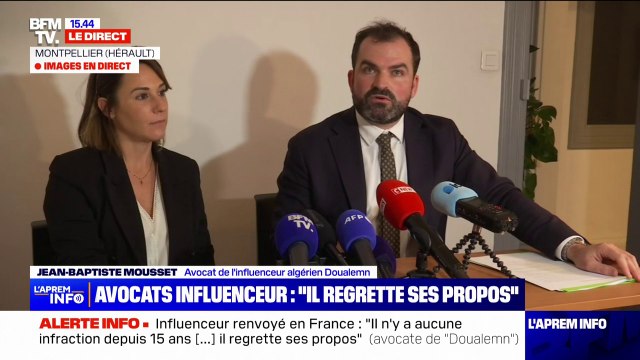 Influenceur renvoyé en France: Nous ne souhaitons pas que les résidents algériens en France deviennent les fusibles des relations diplomatiques , affirme l'avocat de Boualem N.