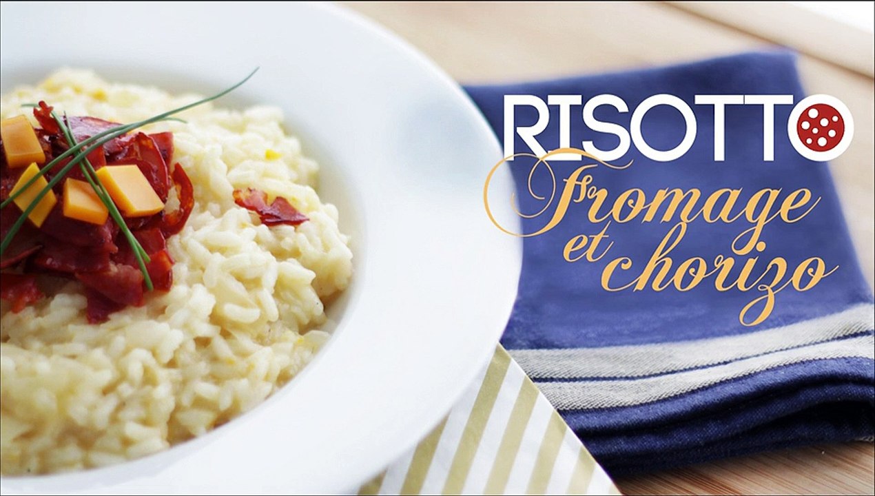 Risotto mit käse und chorizo