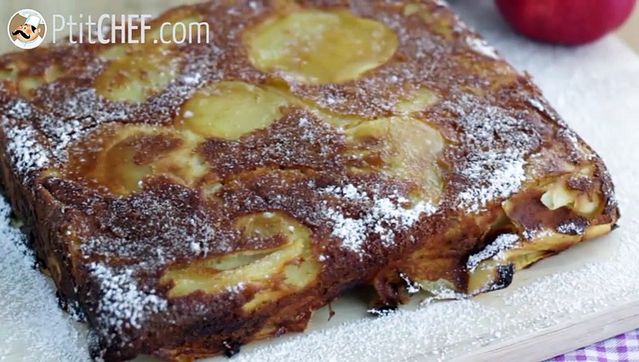 Unsichtbarer apfelkuchen