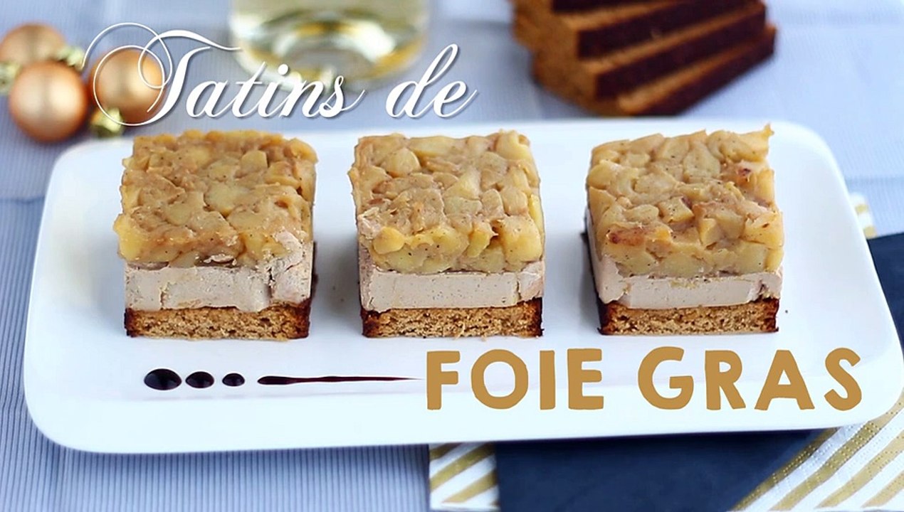 Mini tatins von gänseleber