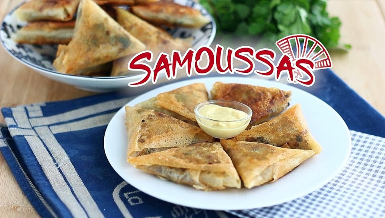 Samoussas mit rindfleisch