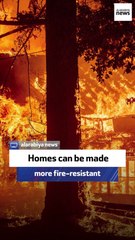Homes can be made more fire-resistant