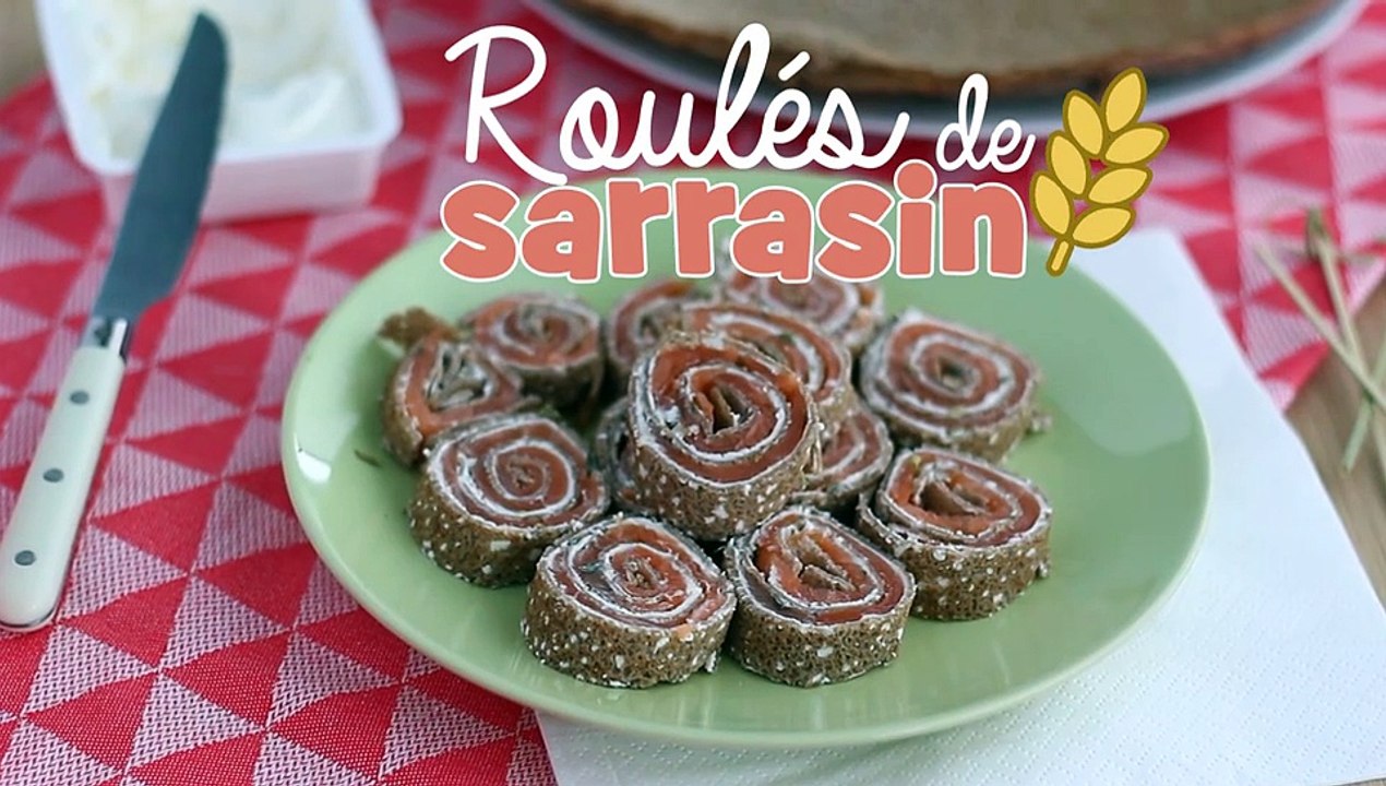 Buchweizenröllchen mit lachs