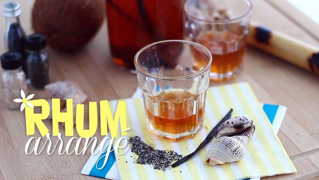 Arrangierter rum vanille zimt