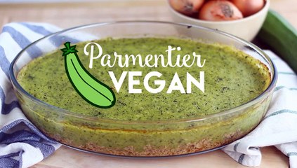 Veganer zucchini-tofu-hackfleisch-parmentier