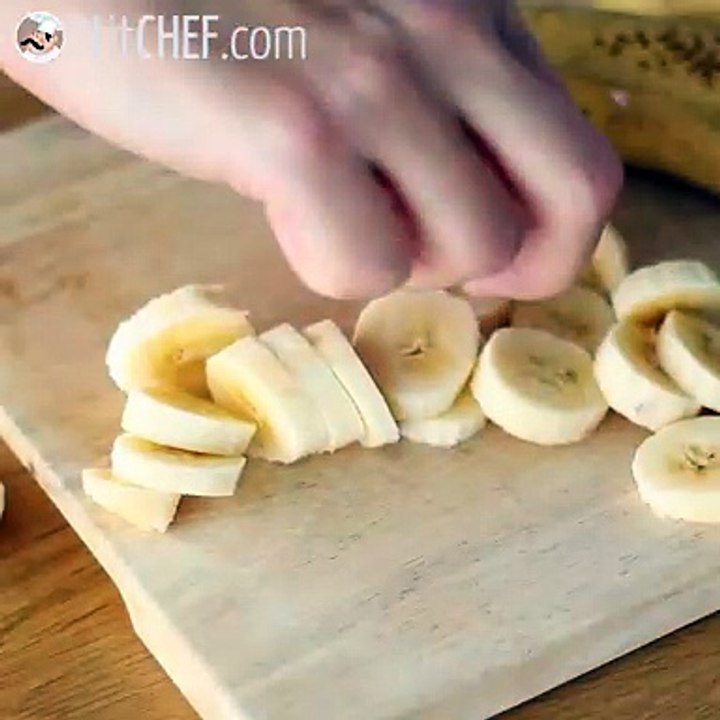 Bananen- und schokoladentorte (schritt für schritt)