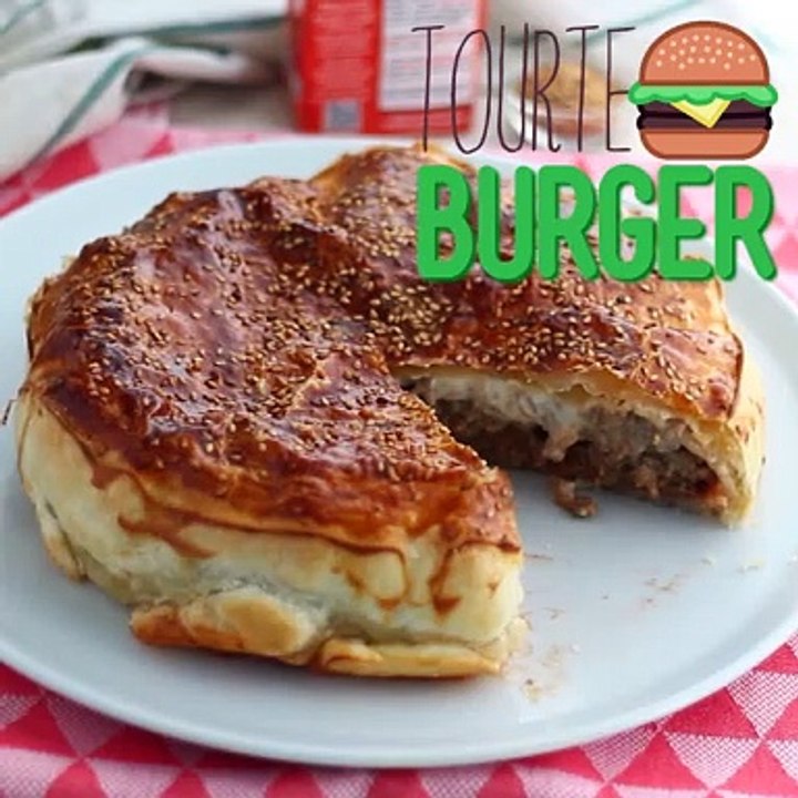 Hamburger-torte, ein cheeseburger zum teilen!