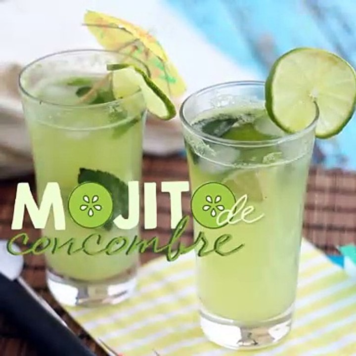 Gurken-mojito, alkoholfreier cocktail