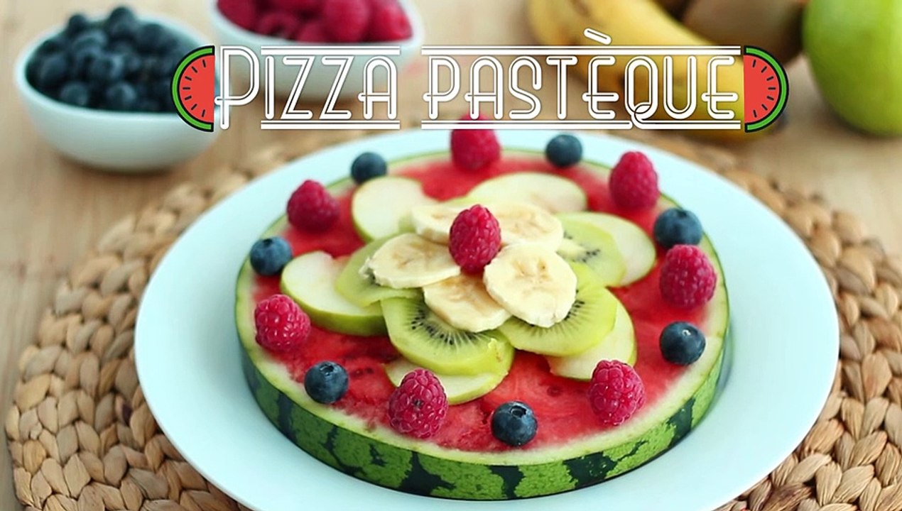 Pizza aus wassermelone