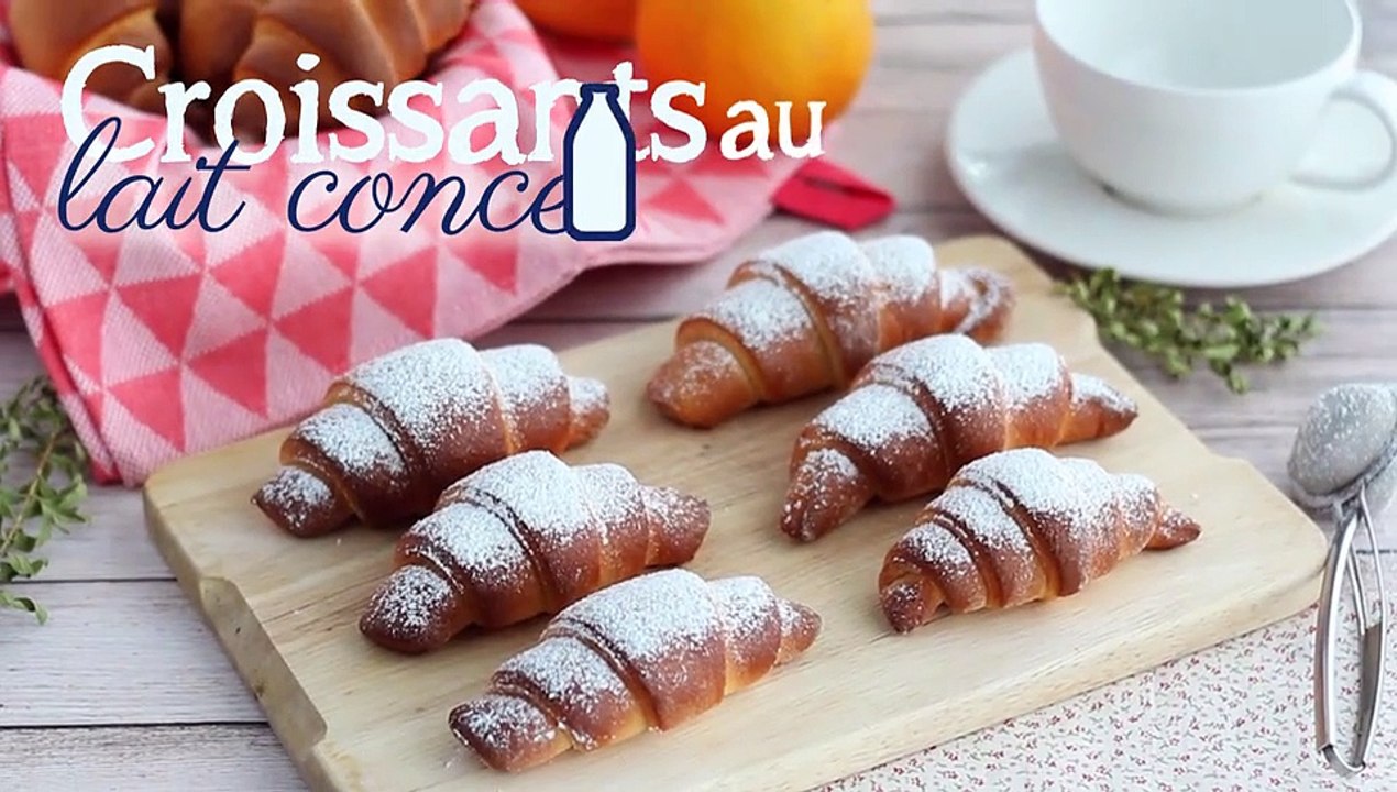 Croissants mit kondensmilch