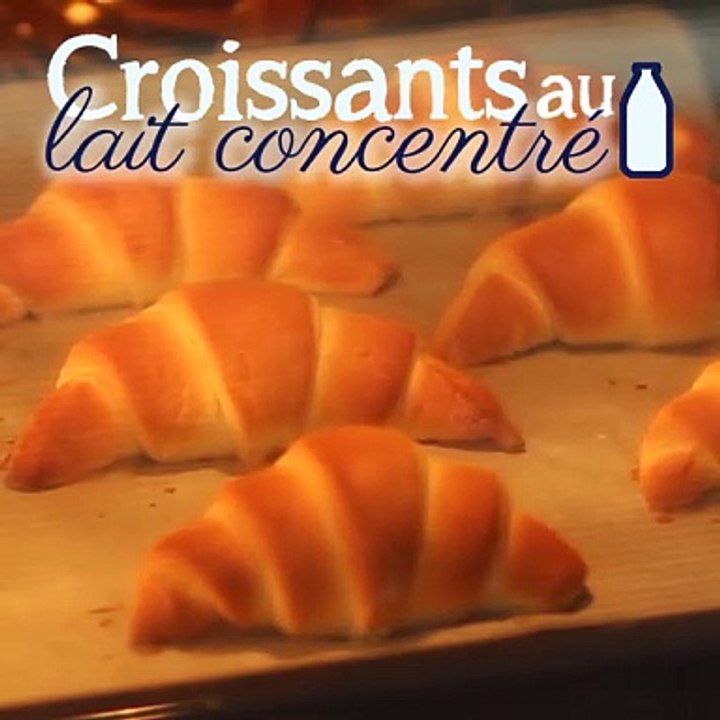 Croissants mit kondensmilch