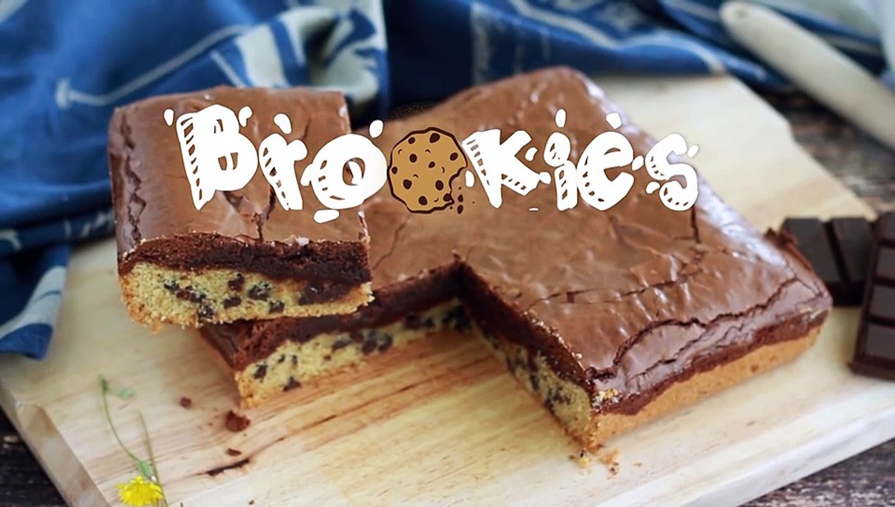 Keks- und browniekuchen, perfekt für einen snack!