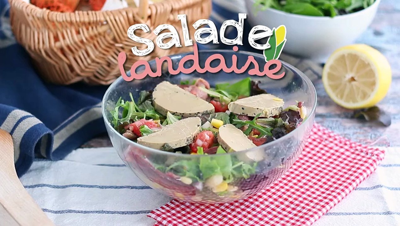 Salade landaise au foie gras (perigourdine-salat)