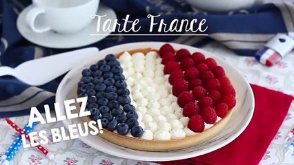 Torte frankreich blau weiß rot