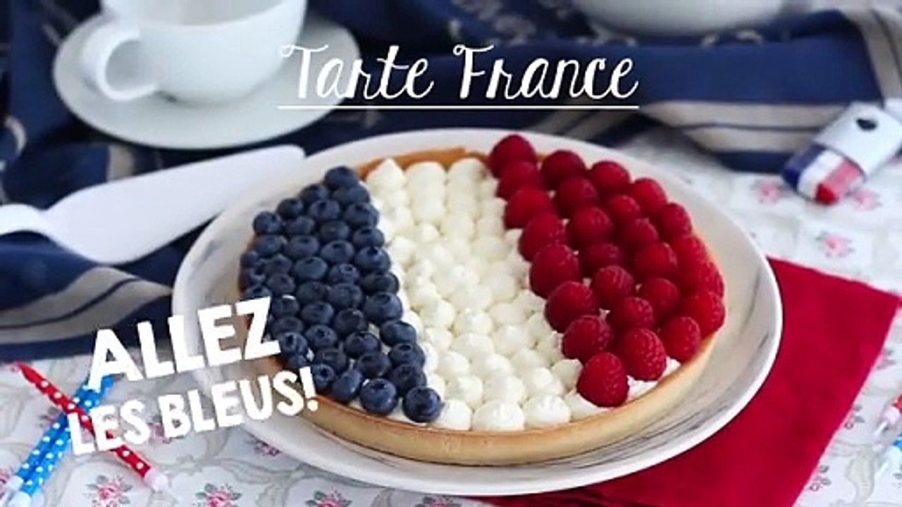 Torte frankreich blau weiß rot