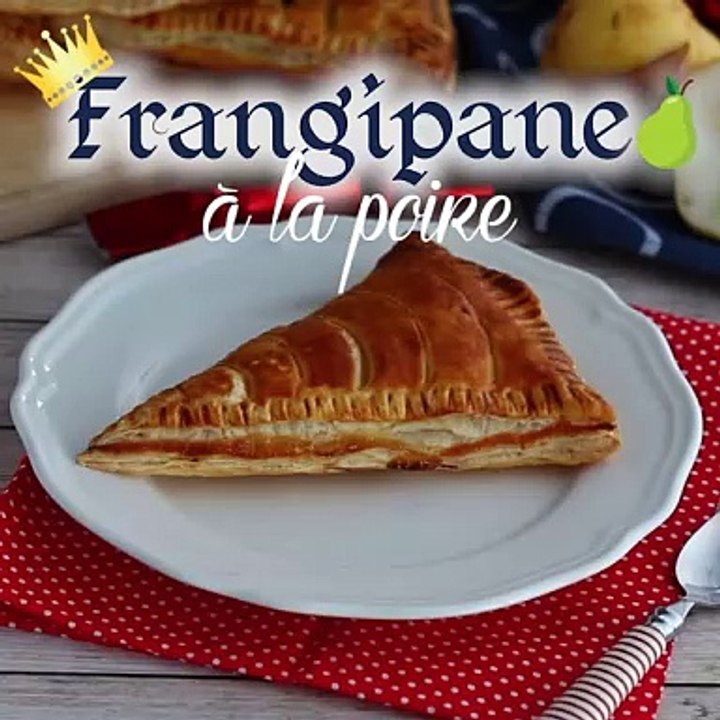 Frangipane mit birne in einzelnen stücken