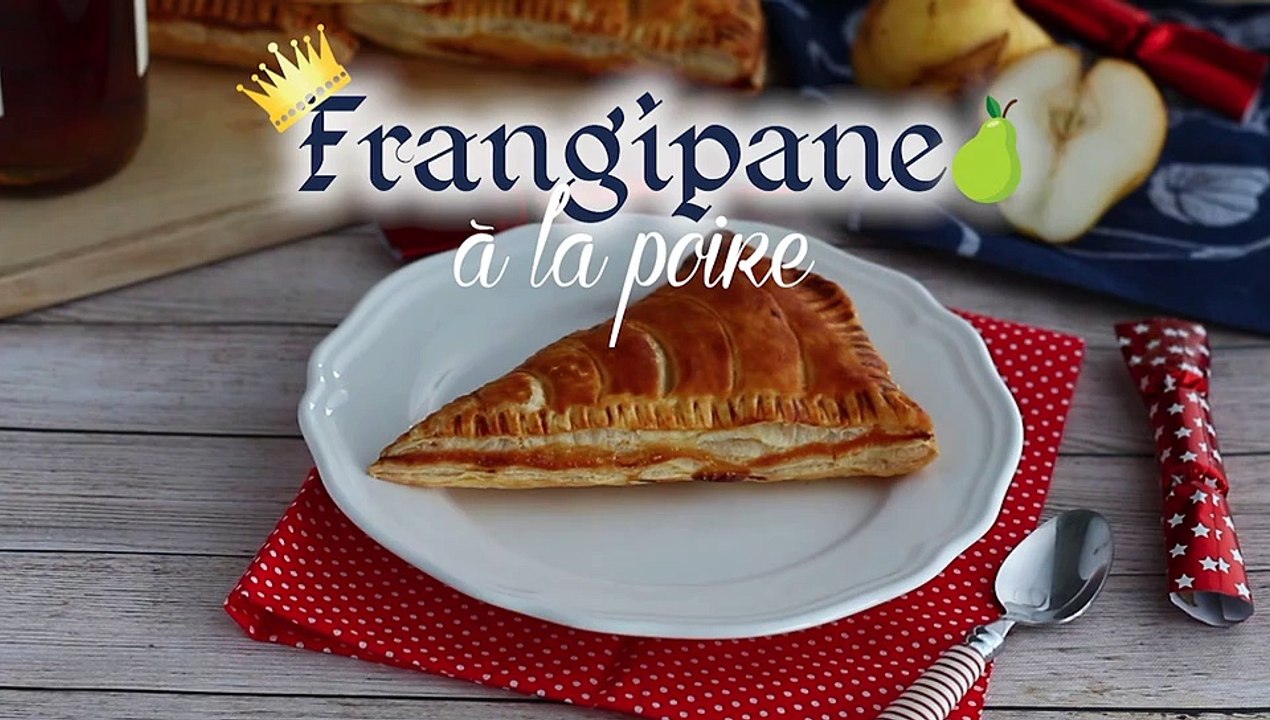 Frangipane mit birne in einzelnen stücken