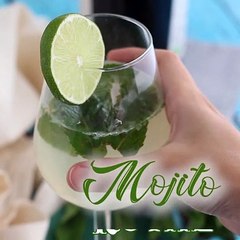 Königlicher mojito mit prosecco