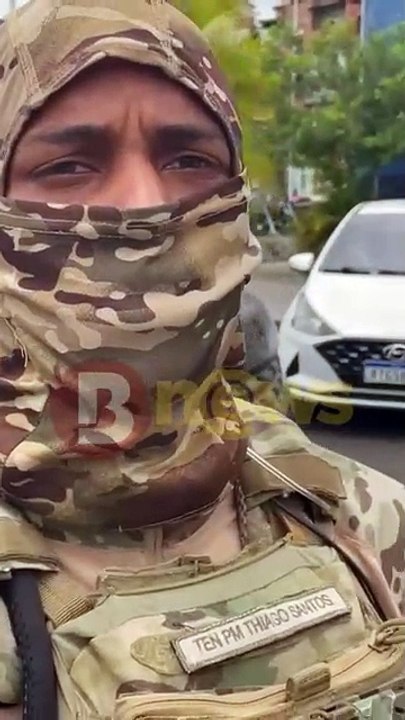 Policial do Bope apresenta detalhes da granada apreendida em Tancredo Neves