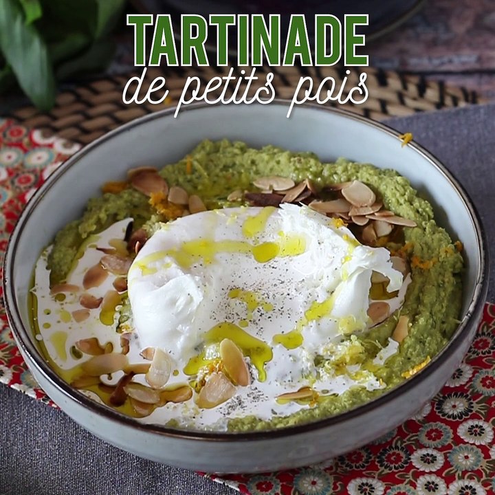 Erbsenaufstrich: passt perfekt zu cremiger burrata