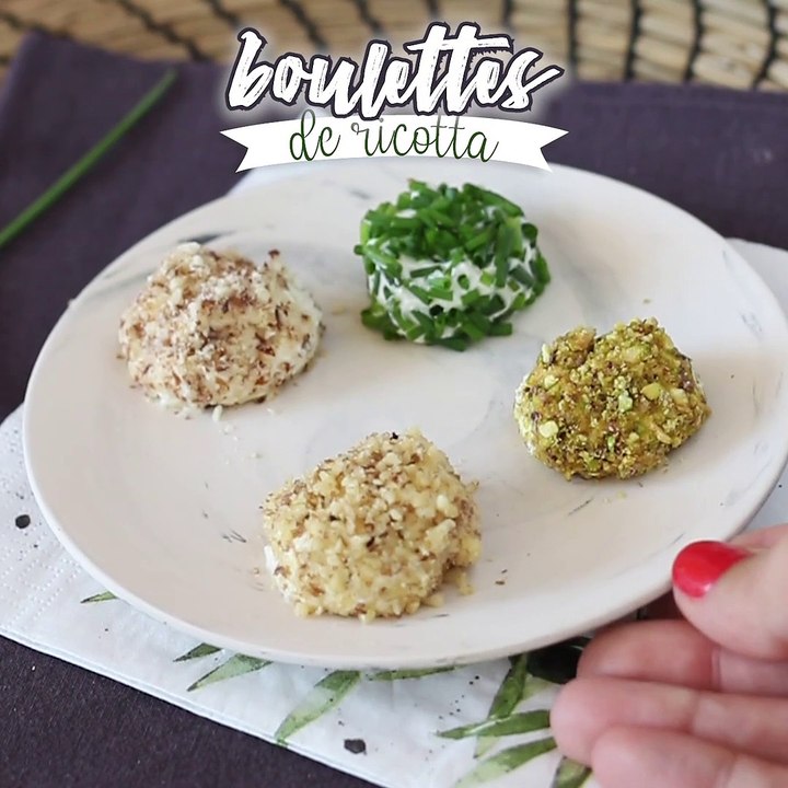Ricotta-bällchen für den aperitif!