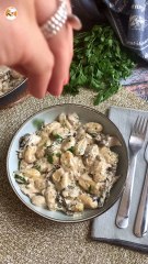 Gnocchi mit pilzen, ein schmackhafter und einfacher erster gang