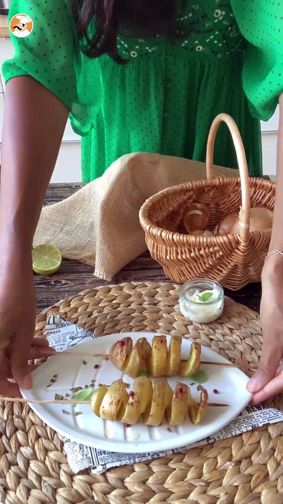 Kartoffelspirale am stiel, die kinderleichte technik ohne maschine