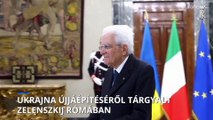 Ukrajna újjáépítéséről tárgyalt Zelenszkij Rómában