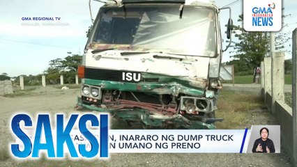 13 sasakyan, inararo ng dump truck na nawalan umano ng preno | Saksi