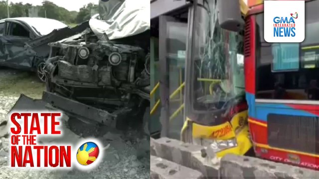 13 sasakyan, inararo ng dump truck sa Rosales, Pangasinan | SONA