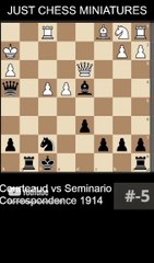 Courteaud vs Seminario, 1914. Queen's checkmate