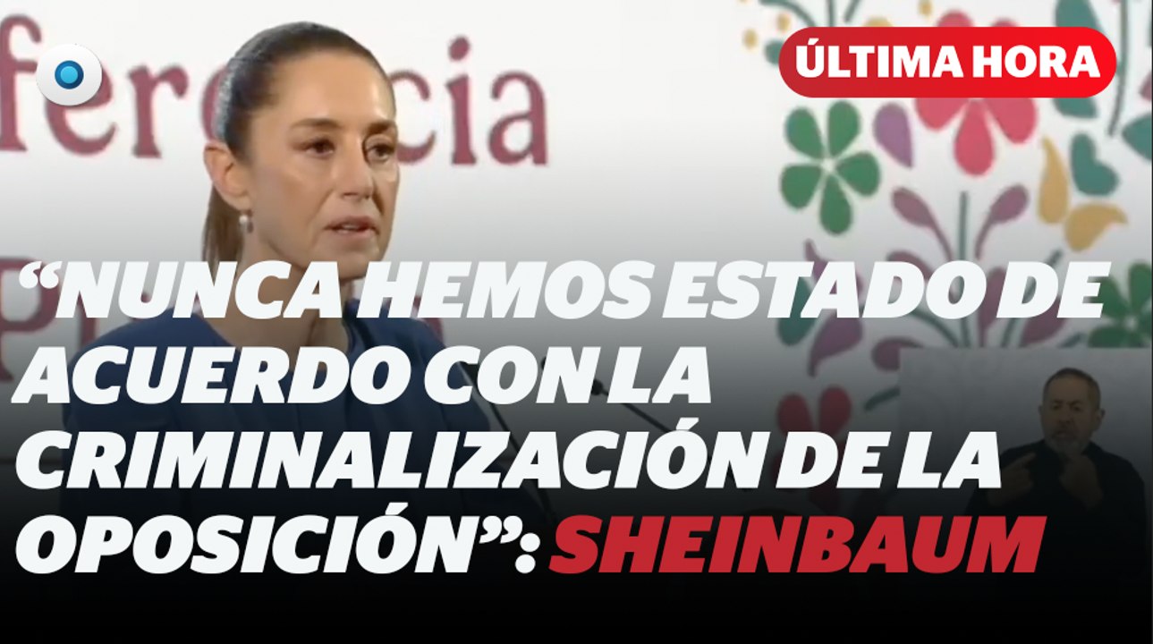 Sheinbaum se pronuncia sobre la detención de María Corina Machado I Reporte Indigo
