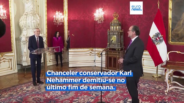Schallenberg toma posse como chanceler interino da Áustria após demissão de Nehammer
