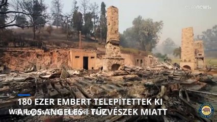 Már 180 ezer embert kellett kitelepíteni a tűzvészek miatt Los Angeles környékéről